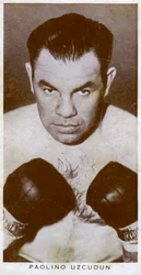Paulino Uzcudun, spansk boxare, 1938