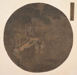 Hyllande av Xiwangmu, västerlandets drottningmodern, 1400-talet.
