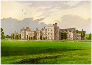 Penshurst Castle, Kent, Lord de LIsle och Dudley, c1880