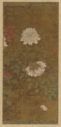 Pioner och fjäril, Mingdynastin, 1368-1644.
