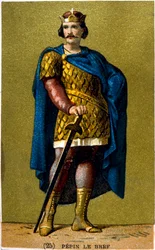 Pippin den lille, frankernas kung från 751, 1800-talet