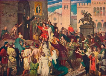 Eremiten Peter predikar det första korståget, c1095 1905