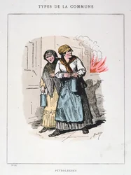 Petroleuses, Paris kommun, 1871.