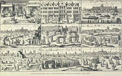Bildskildring av den stora pesten, 1665