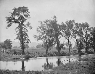 Pittoresk utsikt nära Schooleys Mount, New Jersey, c1897.
