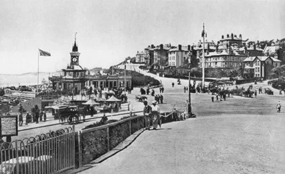 Pier Approach, tittar västerut, Bournemouth, Dorset, c1910-talet