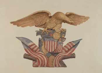 Pine Ornament Eagle, 19351942.