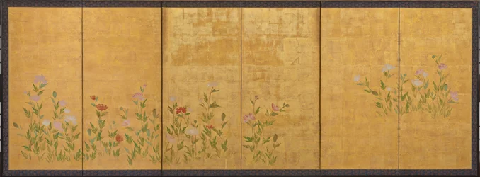 Rosa och röda vallmo, Edo-perioden, 1615-1868.