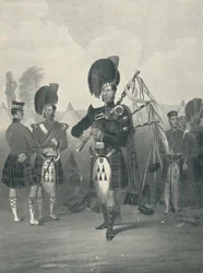Piper, 42nd Royal Highlanders, c1800-talet, 1909