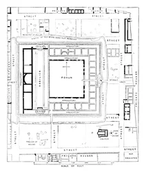 Plan av Forum, Silchester, 1902