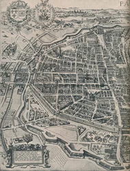 Plan över Paris, c1630 1915