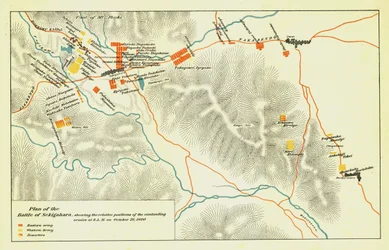 Plan för slaget vid Sekigahara, 21 oktober 1600, 1903.