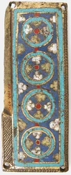 Plack från en relikvieskrin, tysk eller sydnederländsk, ca. 1175-1200.