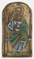 Platta av St. Bartolomeus, nedre rheniska eller saxiska, mitten av 1100-talet.