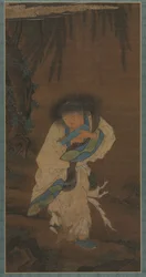 Poet och enstöring Hanshan, 1400-talet.