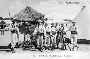 Polisstation, Algeriet, 1910