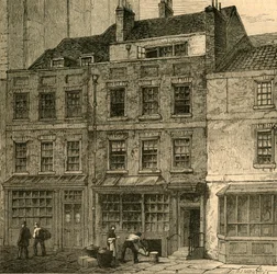 Popes House, Plough Court, Lombard Street 1860, 1897.