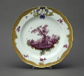 Porslinstallrik från Orlovstjänsten, ca 1770