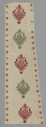 Del av ett sängtält, 1600-1700-tal.