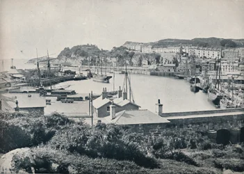Portmadoc - Hamnen och staden, 1895