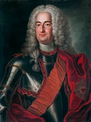 Porträtt av Albert Wolfgang, greve av Schaumburg-Lippe (1699-1748)