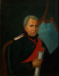 Porträtt av Alexander Semyonovich Shishkov 1754-1841, 1820-talet
