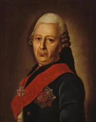Porträtt av Alexei Mikhailovich Obrezkov 1718-1787, 1770-talet