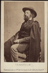 Porträtt av Alfred, Lord Tennyson 1809-1892, 1861.