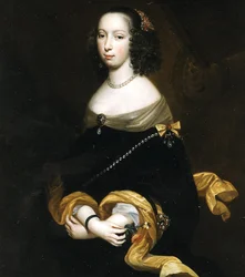 Porträtt av Anne de Croÿ 1564-1635, hertiginna av Aarschot, 1633.