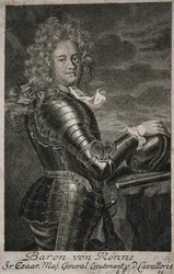 Porträtt av baron Carl Ewald von Roenne 16631716