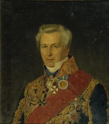 Porträtt av baron Leo Karlovich Bode 1787-1859, 1850-talet