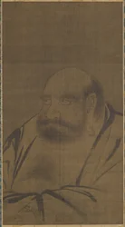 Porträtt av Bodhidharma, 1300-talet.