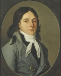 Porträtt av Camille Desmoulins 1760-1794.