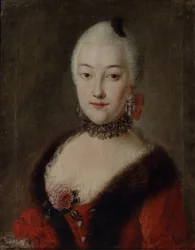 Porträtt av contess Ekaterina Lobanova-Rostovskaya 1735-1802, 18 ton centura