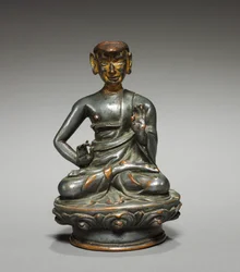 Porträtt av Dharmakirti, ca. 1400-1500-tal.