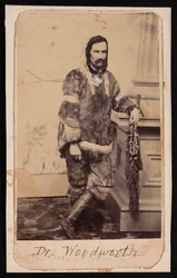 Porträtt av Dr. John Maynard Woodworth 1837-1879, före 1879.