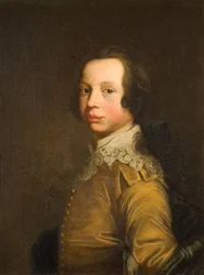 Porträtt av Edward Jesson som kavaljer, 1750-1800.