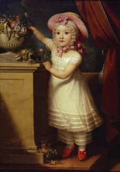 Porträtt av Ekaterina Dmitrievna Obreskova 1822-1874, ca 1825