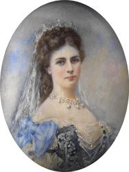 Porträtt av Elisabeth av Bayern, ca. 1900
