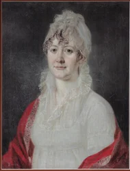 Porträtt av Elizaveta Alexeevna Arsenyeva, född Stolypina 1773-1845, tidigt 1800-tal