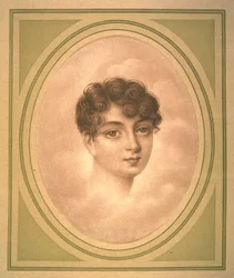 Porträtt av Eléonore Denuelle de La Plaigne 1787-1868, tidigt 1800-tal.