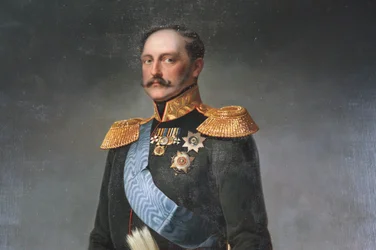 "Porträtt av kejsar Nicholas I", mitten av 1800-talet