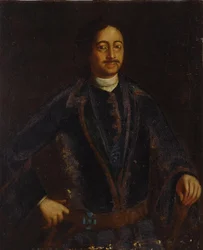 Porträtt av kejsar Peter I den store 1672-1725, tidigt 1700-tal