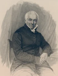 Porträtt av Ernst Moritz Arndt 1769-1860.