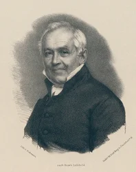 Porträtt av Ernst Moritz Arndt 1769-1860.