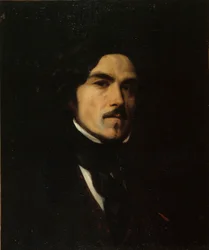 Porträtt av Eugène Delacroix 1798-1863, ca. 1840.