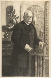 Porträtt av Ferdinand Lesseps, 1850-1914.