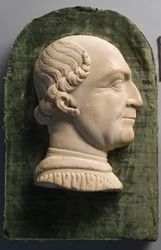 Porträtt av Francesco Sforza och ram, 1450-1499.