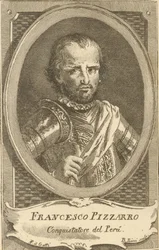 Porträtt av Francisco Pizarro, 1778.