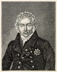 Porträtt av Friedrich von Motz 1775-1830.